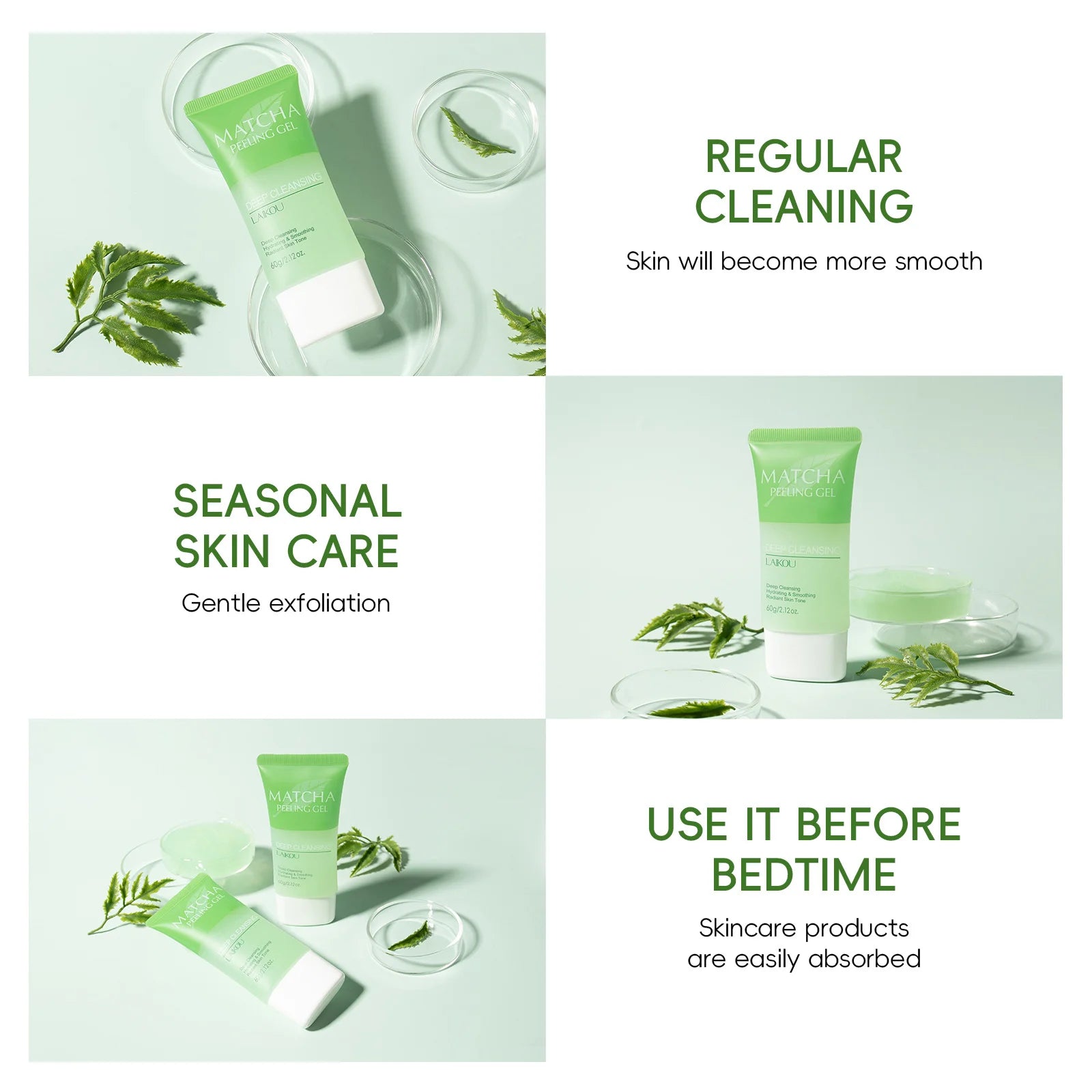 LAIKOU MATCHA GREEN TEA FACIAL SCRUB
