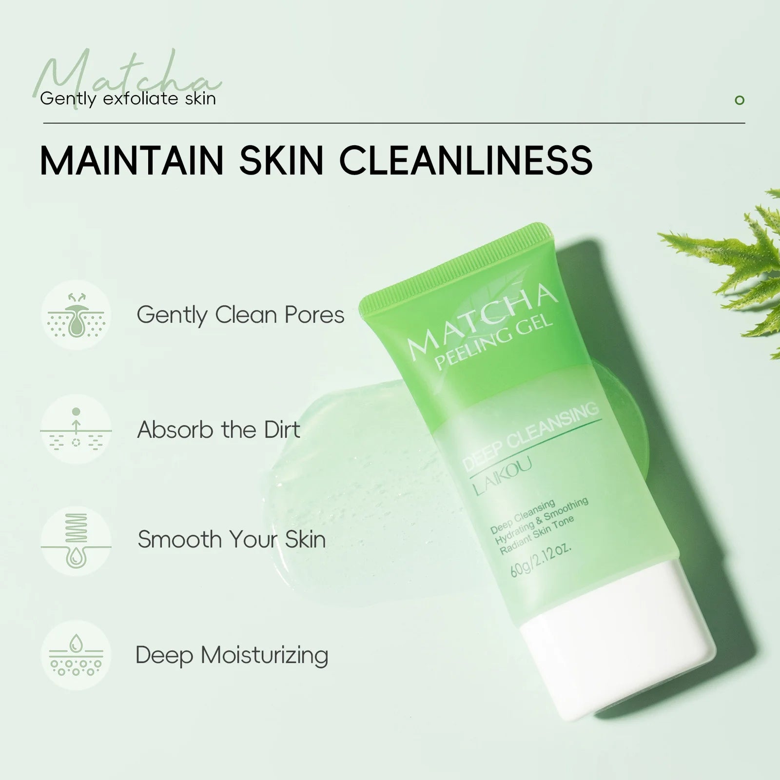 LAIKOU MATCHA GREEN TEA FACIAL SCRUB